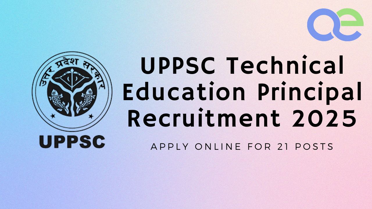 UPPSC Technical Education Principal Recruitment 2025