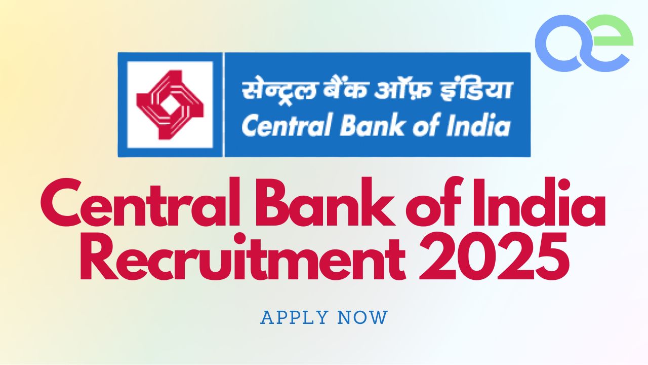 π’ Central Bank of India Recruitment 2025 - Apply Now 1 Central Bank of India Recruitment 2025 - Apply Now