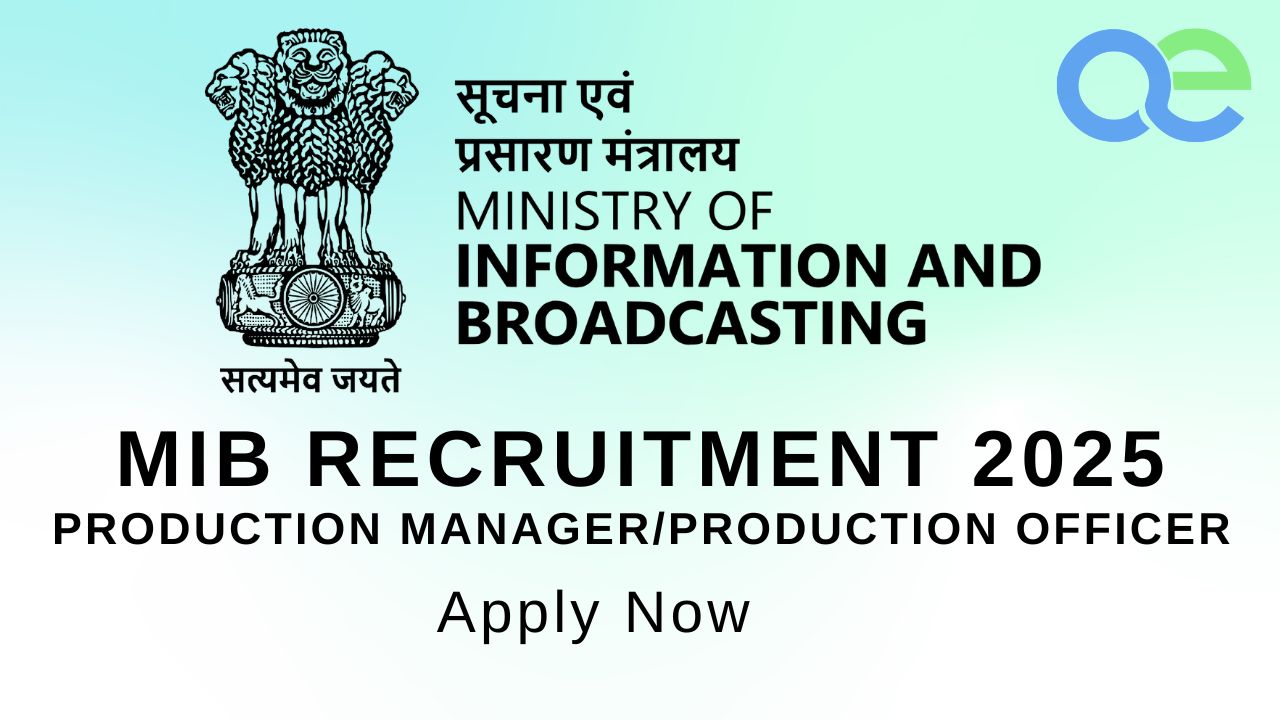 MIB Recruitment 2025 Production Manager Production Officer - Apply Now