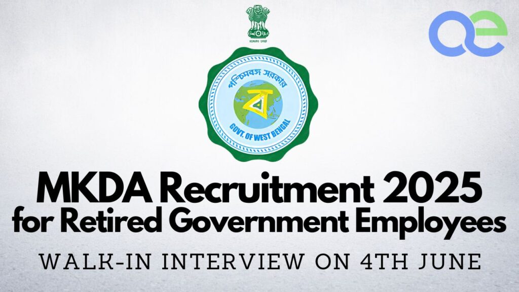 MKDA Recruitment 2025: Walk-in Interview for Retired Government Employees on 4th June 2 MKDA Recruitment 2025 Walk-in Interview for Retired Government Employees on 4th June