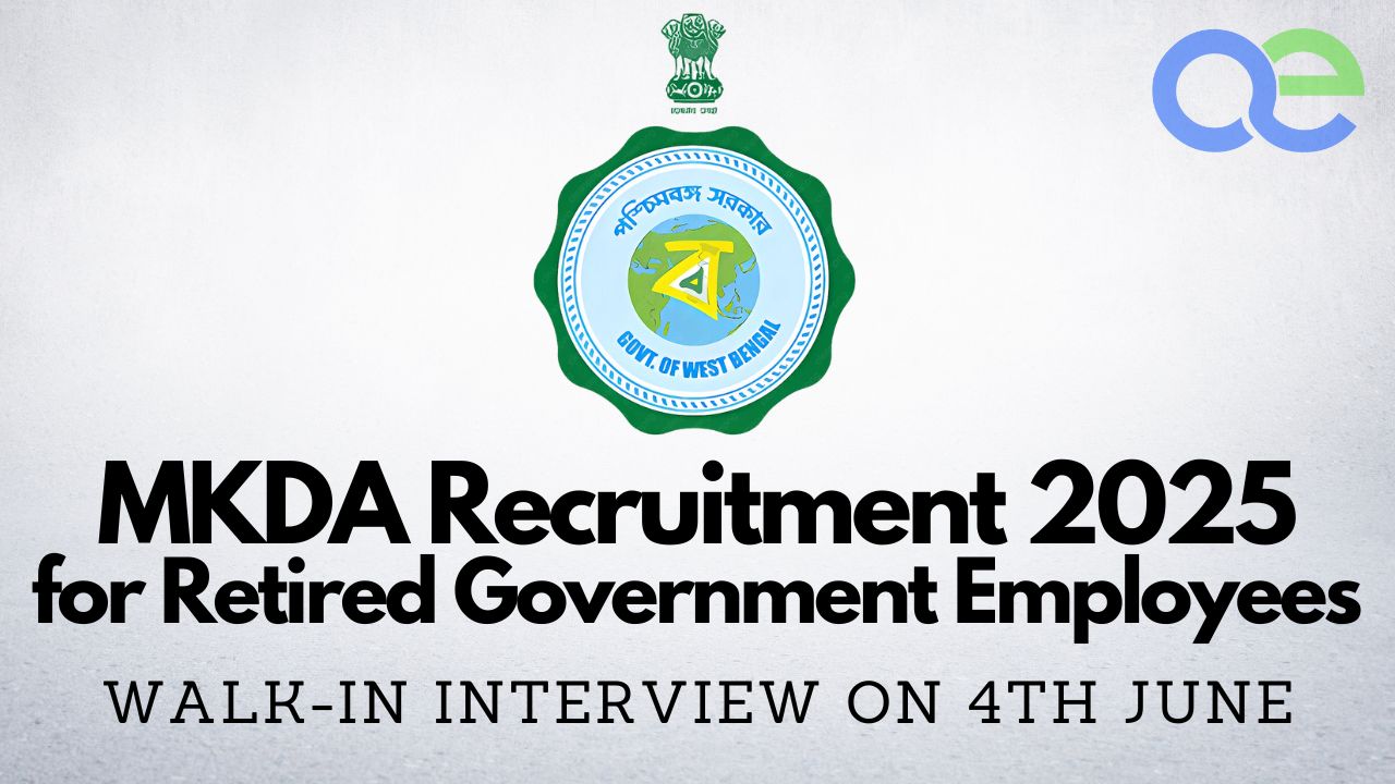 MKDA Recruitment 2025 Walk-in Interview for Retired Government Employees on 4th June