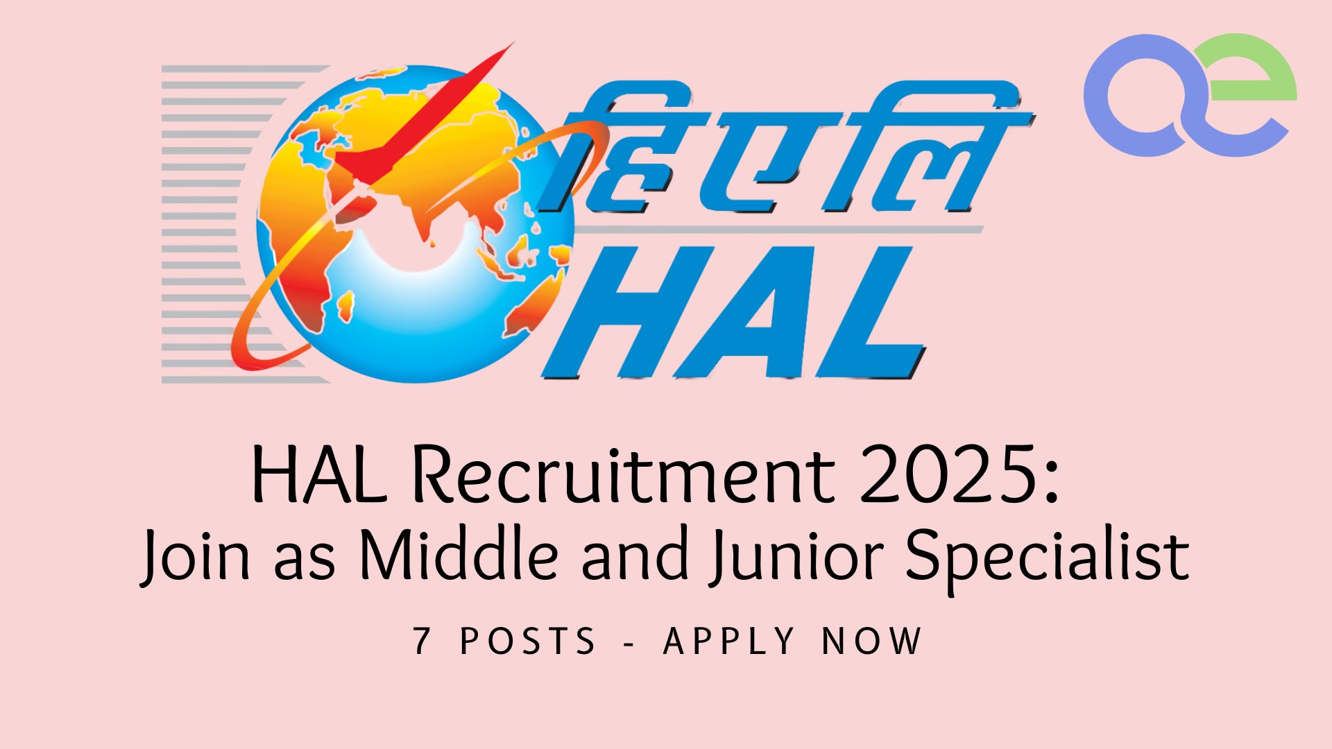 HAL Recruitment 2025 Join as Middle and Junior Specialist 7 Posts - Apply Now