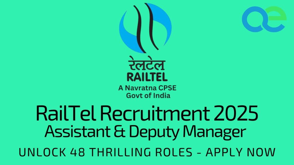 RailTel Recruitment 2025: Unlock 48 Thrilling Assistant & Deputy Manager Roles – Apply Now 2 RailTel Recruitment 2025 Unlock 48 Thrilling Assistant & Deputy Manager Roles – Apply Now