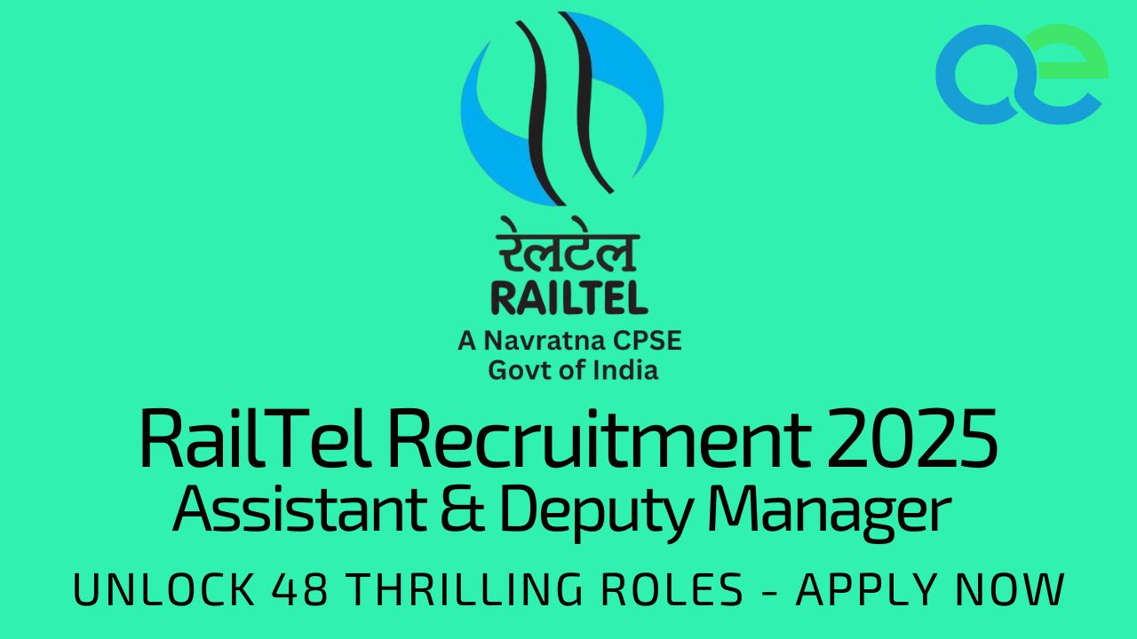 RailTel Recruitment 2025: Unlock 48 Thrilling Assistant & Deputy Manager Roles – Apply Now 1 RailTel Recruitment 2025 Unlock 48 Thrilling Assistant & Deputy Manager Roles – Apply Now