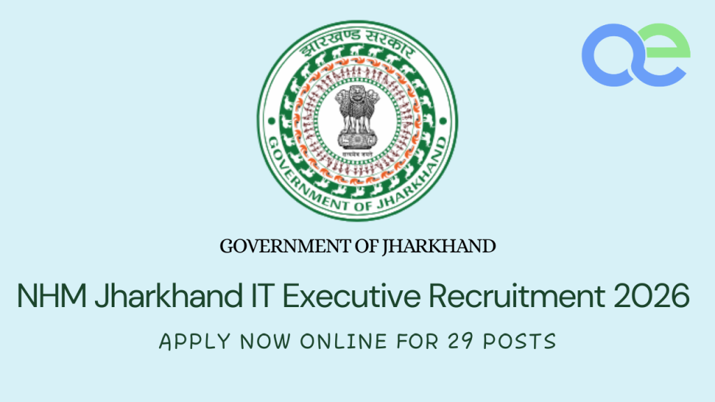 NHM Jharkhand IT Executive Recruitment 2026 – Apply Now Online for 29 Posts