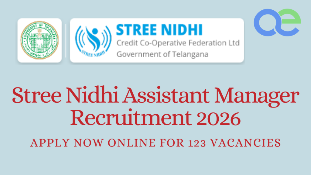Stree Nidhi Assistant Manager Recruitment 2026 – Apply Now Online for 123 Vacancies